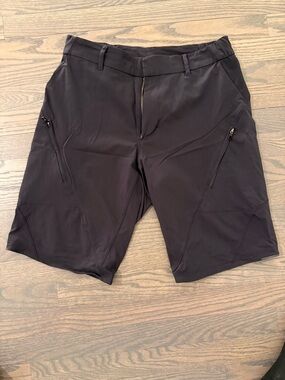 lululemon athletica Black Athletic Zip-Pocket Shorts